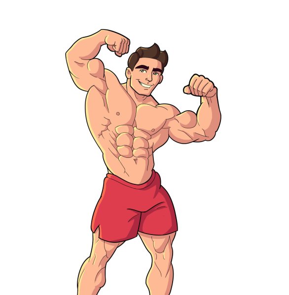 Качок мультяшный