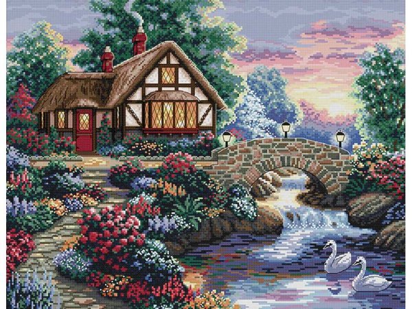 Набор для вышивания крестом Dimensions Сумеречный мост