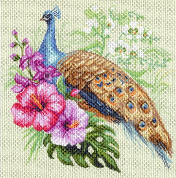 Вышивка Павлин Матренин Посад