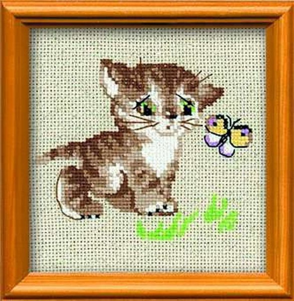 Риолис вышивка котик