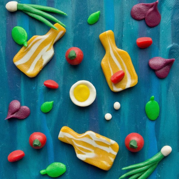 Еда из пластилина