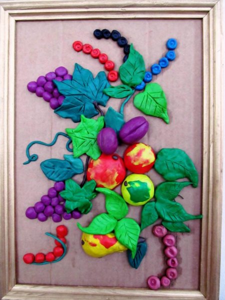 Картины из пластилина для детей