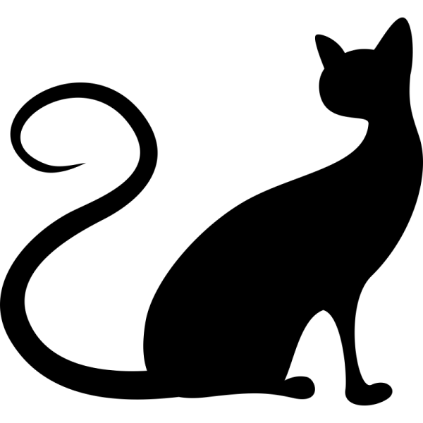 Силуэт котенка