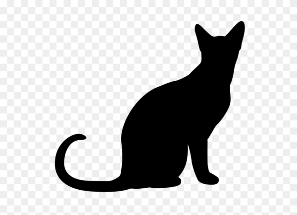 Силуэт сиамской кошки
