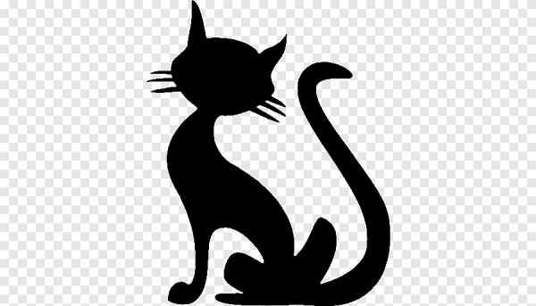 Трафарет котика