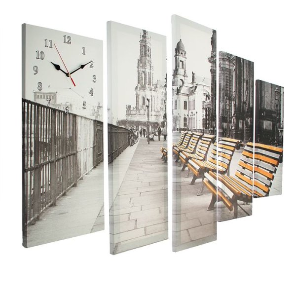 Модульные часы настенные