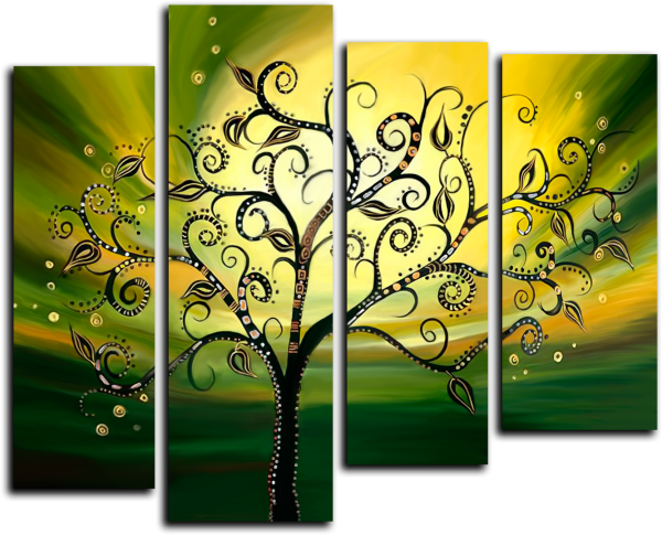 Модульная картина дерево