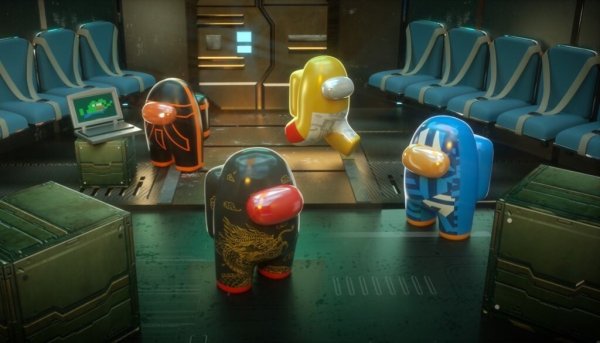 Among us 3d космонавты