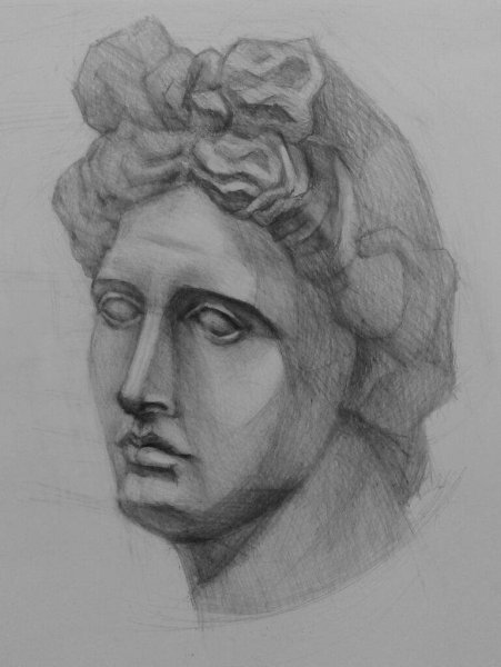 Гипсовая голова Давида арт