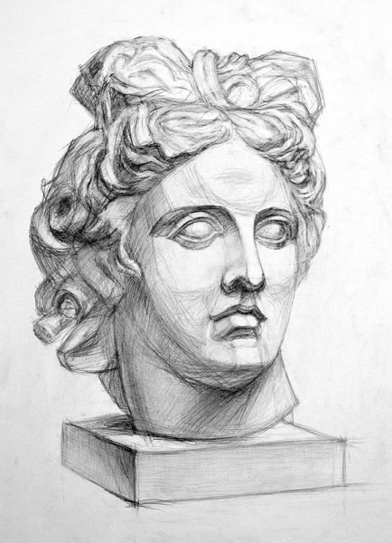 Гипсовая голова Давида Микеланджело