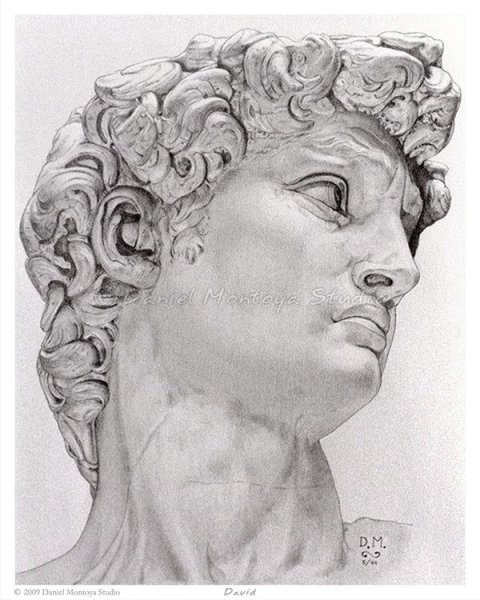 Антипой гипсовая голова