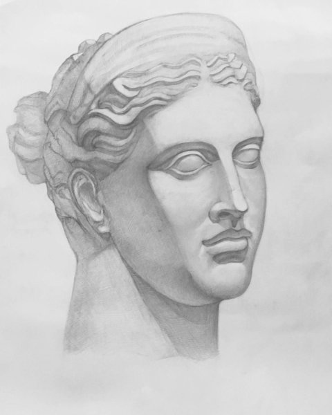 Диадумен гипсовая голова