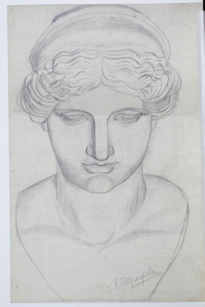 Артемида гипсовая голова