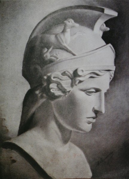 Гипсовая голова Гермес бюст