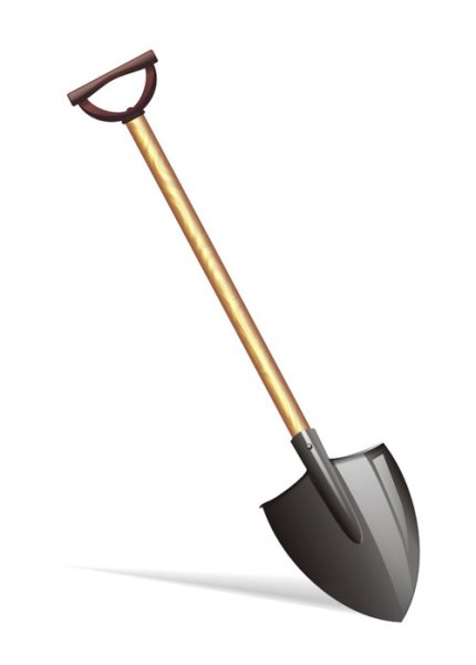 Штыковая лопата вектор