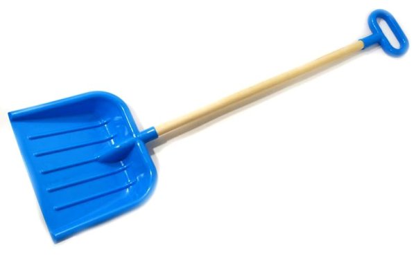 Широкая лопата снеговая с деревянной ручкой- 85 см