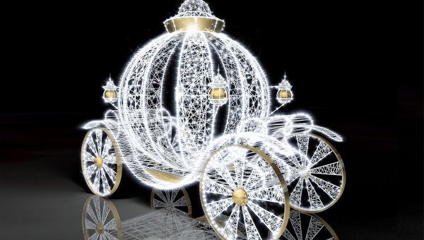 Световая фигура карета