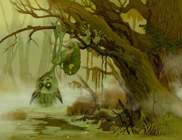Кикимора Болотная и Леший