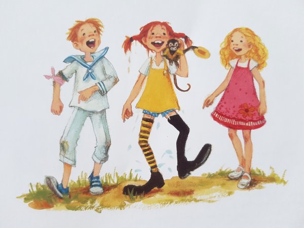 Пеппи длинный чулок Томми и Анника