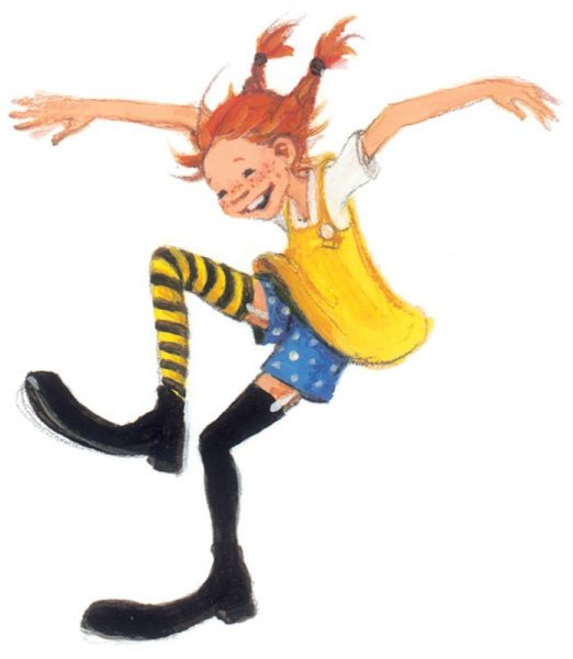 Пеппи длинный чулок