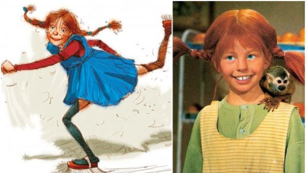 Пеппи длинный чулок