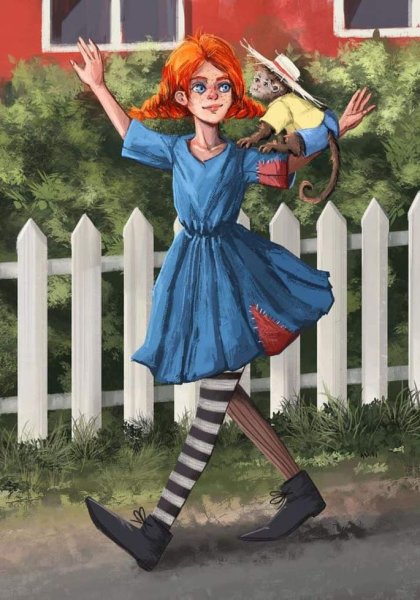 Фон Пеппи длинный чулок