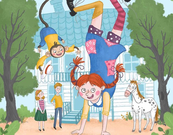 Пеппи длинный чулок