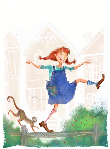 Пеппи длинный чулок