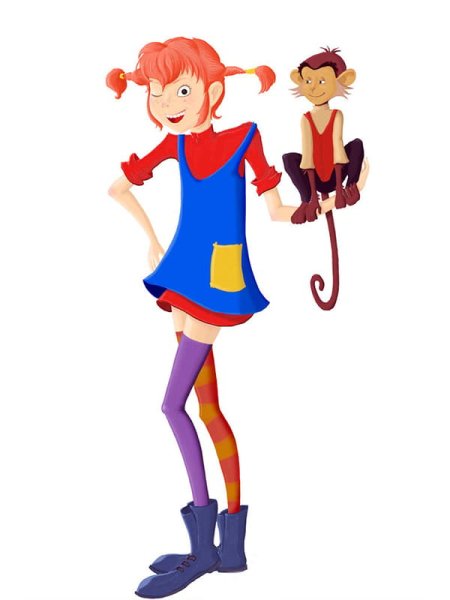 Пеппи длинный чулок