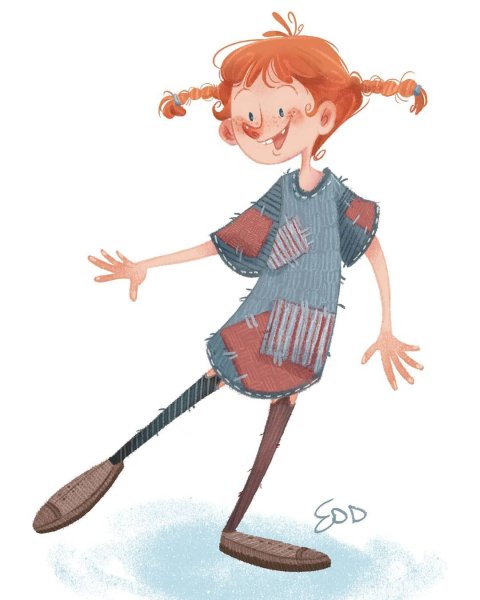 Ингер Нильсон Пеппи длинный чулок