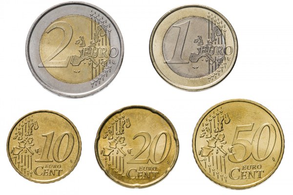 1,2,5,10,20,50,Центов и 1 и 2 евро