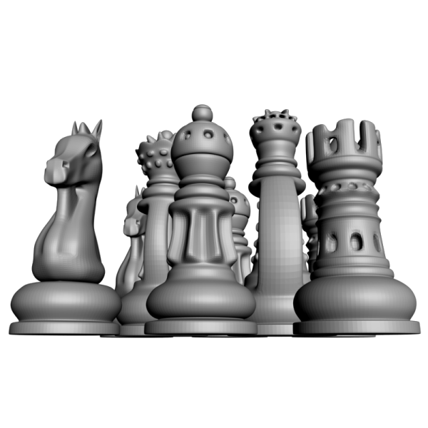 Шахматные фигуры pl3 123 STL египетские