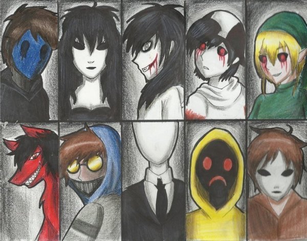 Крипипаста рост персонажей 1.