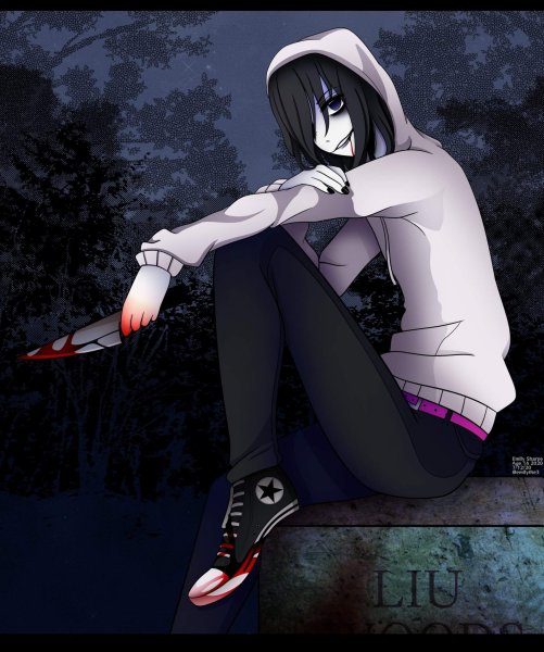 Арт крипипасты Нина убийца