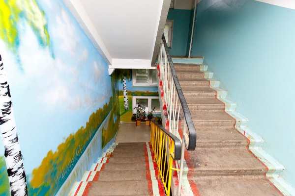 Лестничная площадка рисунок