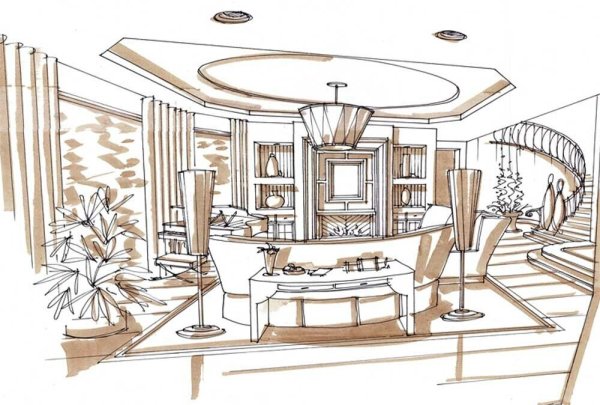 Эскизный проект интерьера