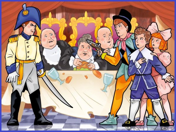 Три толстяка иллюстрации Калаушина