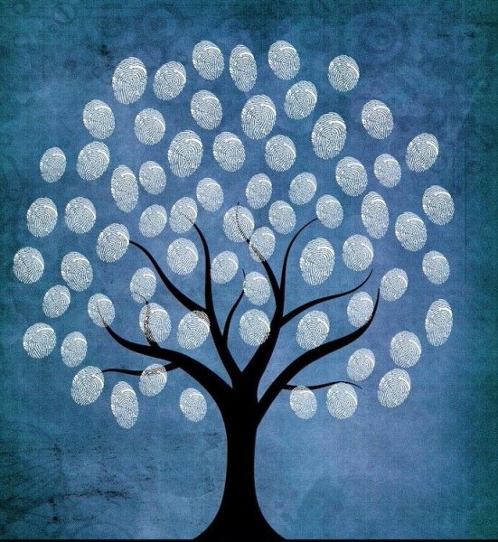 Рисование отпечатками пальцев