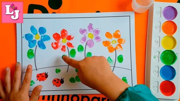 Рисование пальчиками для детей