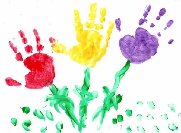 Рисование ладошками для детей