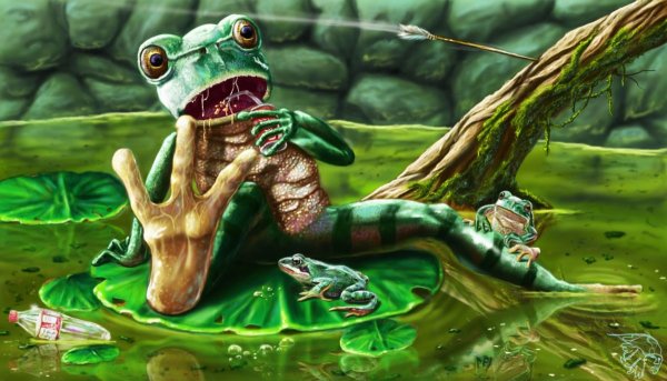 Милая жабка арт