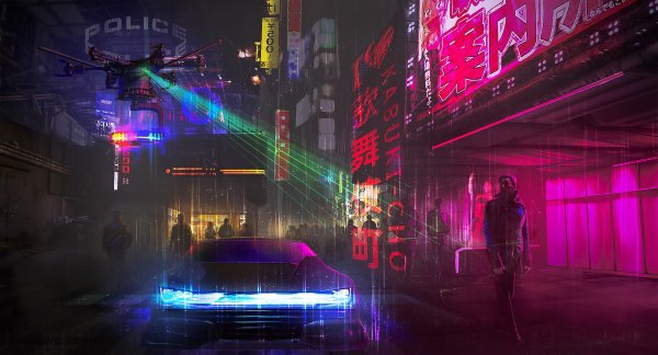 Найт Сити Cyberpunk 2077 4к