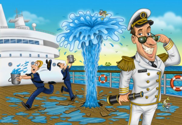 Карикатуры на морскую тематику