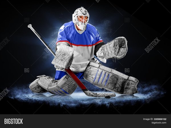 Черный вратарь хоккей