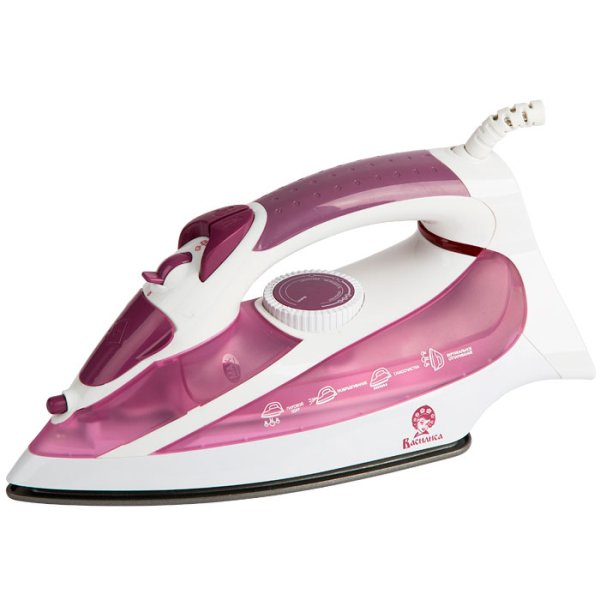 Утюг Василиса у3-2000 белый с сиреневым