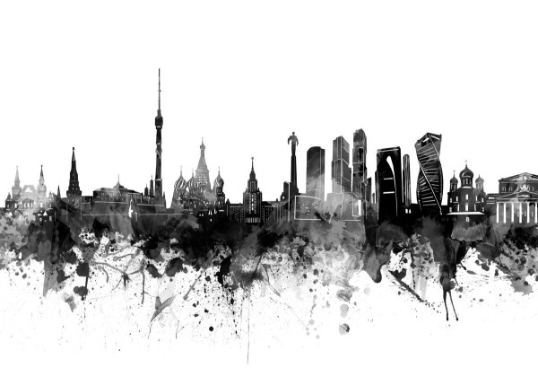 Очертания города Москва