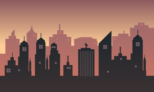 Панорама города