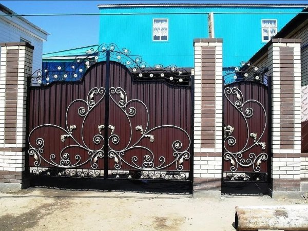 Кованые ворота Ишеева