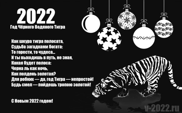 Новый год 2022 год год тигра