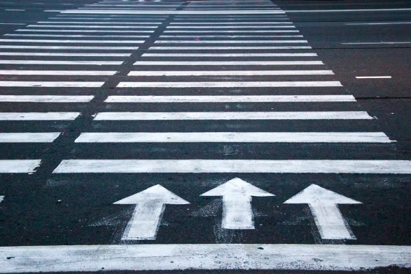 Дорожная разметка пешеходный переход 1.14.2